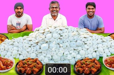 300 Mini Idly Eating Challenge, With Chicken Gravy | Yummy | Mad Brothers