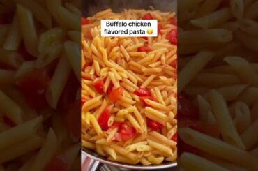 Buffalo chicken flavored pasta! #food #dinnerrecipes #foodrecipes
