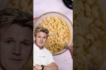 Making GORDON RAMSAY'S flavorful mac and cheese!