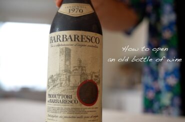 How to open an old bottle of wine
