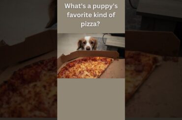 What's a puppy's favorite kind of pizza?