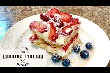 World's Best Strawberry Tiramisu Recipe Cooking Italian with Joe