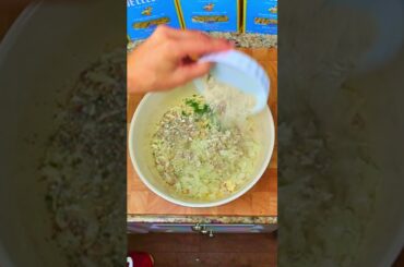 #shorts Chicken Croquettes with DeCecco Bucatini Imported from Italy #DeCeccoUSA #ChickenCroquettes