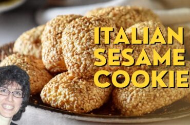 Italian SESAME COOKIES: Prepare to Dunk! #recipe #shelovesbiscotti