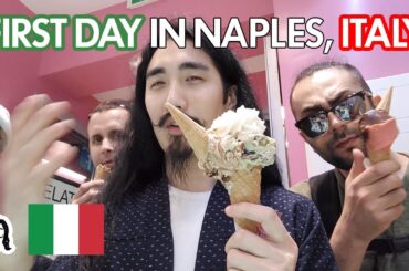 VISITING TIE MAKER AND EATING GELATO  | Naples, Italy - Day 1