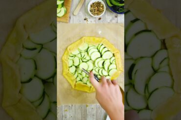 Tarte rustique courgette et burrata
