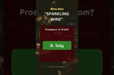"Prosecco - The Sparkling Wine from Italy"