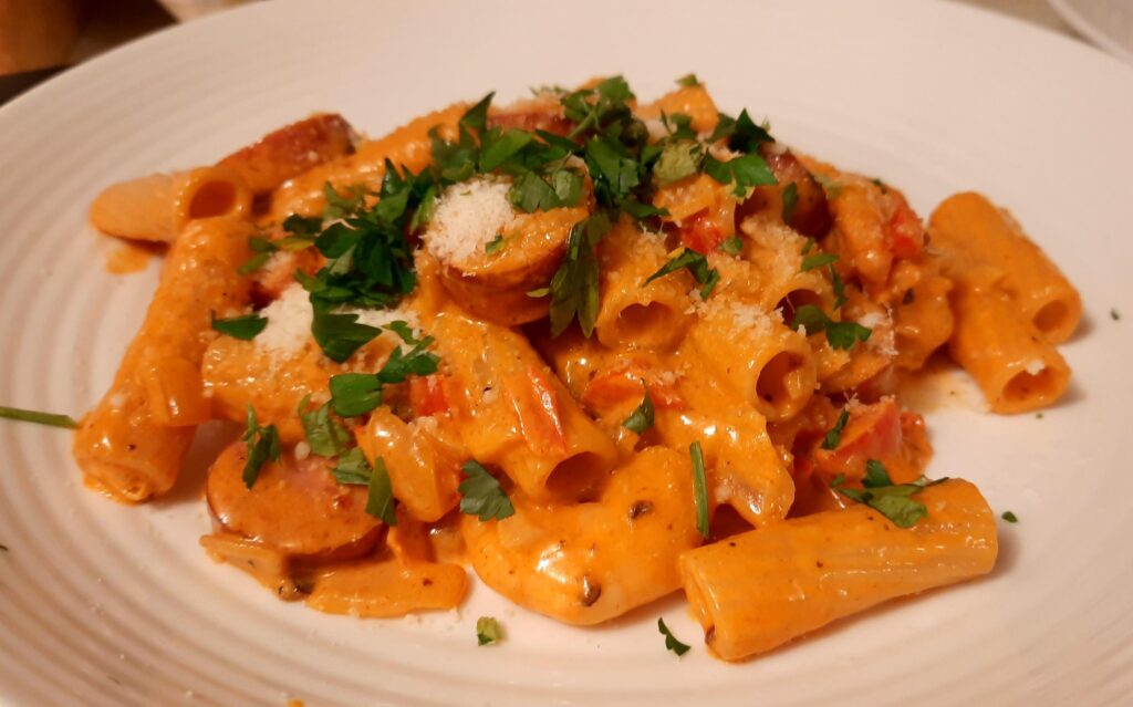 Cajun prawn pasta