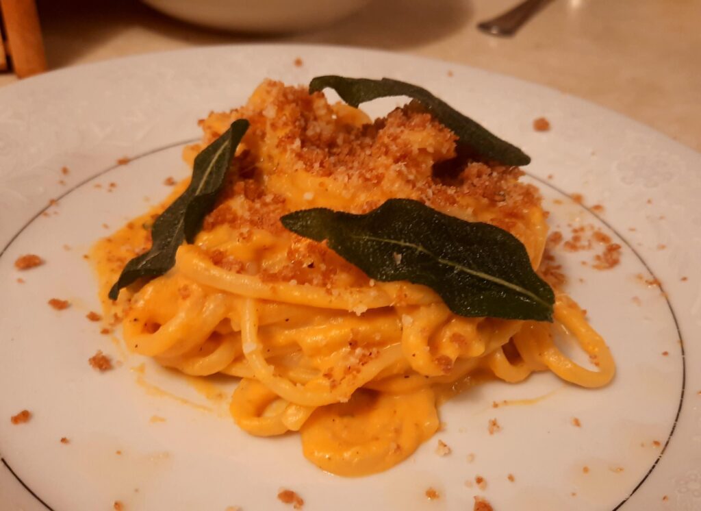 Squash and sage linguine.