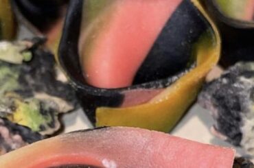 A little action from the barbabietola and spinaci. Handmade, organic.