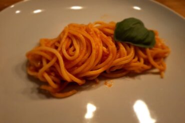 Spaghetti with tomatosauce