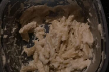 My mom made homemade Alfredo sauce since Alfredo is the only thing I’ll eat