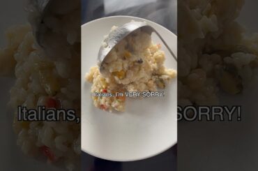 Ruining Classic Dishes | Seafood Risotto #japanesefood #italianfood #seafood