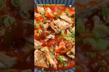 Crispy Egg Omelette in Garlic Chilli Sauce | Fried Egg | Garlic Chilli Sauce Recipe | Get Curried