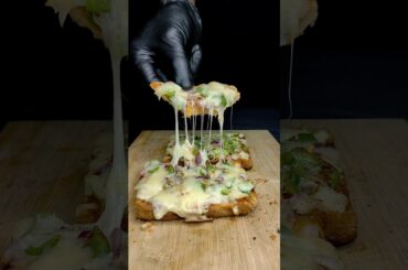 Mini Bread Pizza ASMR #shorts