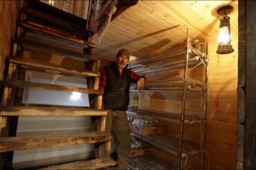Building an Off Grid Cold Cellar, Log Cabin Life, Cast Iron Cooking