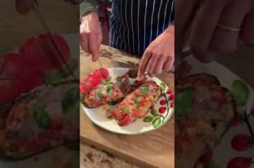 STUFFED AUBERGINE - Here you have it! #SicilianRecipe #ItalianCuisine #EasyRecipes