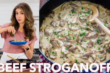 Easy Classic Beef Stroganoff Recipe - Natasha's Kitchen
