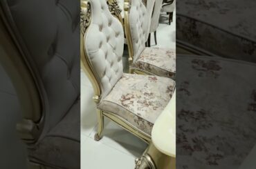 Premium Italian Dining Table|6 Seater with Marble Top|@Kreft Furniture Hyderabad|WhatsApp-8639569115