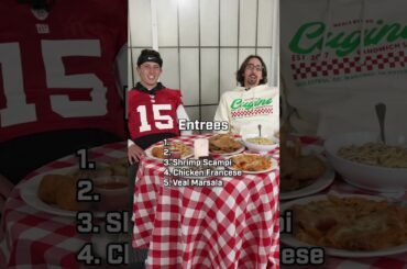 Ranking Italian food with Tommy DeVito & @Meals_by_cug #shorts