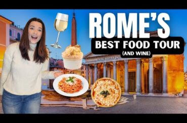 ROME FOOD TOUR // Highest Rated Street Food Tour in Rome, Italy