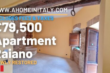 FULLY RESTORED apartment in an incredible town with a TRAIN STATION and close to both ski and sea.
