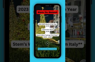 Things To Do In Atlanta This Weekend | Vlogmas Day 15 #shorts