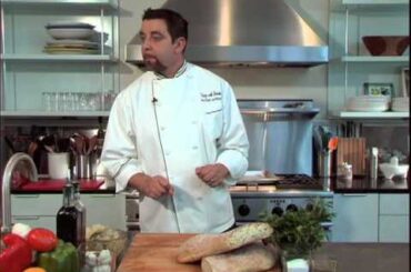 Italian Cooking - Bruschetta al  Prosciutto e Carciofi