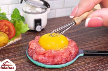 Satisfying Miniature Italian Egg Fried Rice Recipe by Miniature Cooking | ASMR Cooking Tiny Food