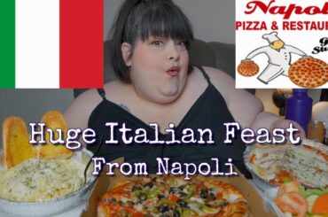 Huge Italian Feast ASMR Mukbang Eating Show