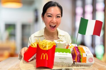 Trying McDonald's in Italy!