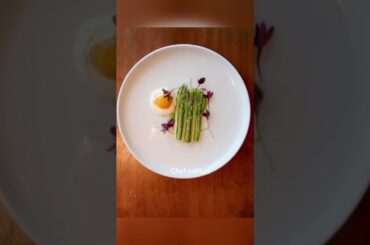 Asparagus-Beetroot-Cured Egg-Cream Fraiche #italian #food #shorts #subscribe @MTArt_cancook