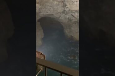 "Grotta Palazzese: Dining in a Natural Cave Overlooking the Sea" #grottapalazzese #dininginthecave