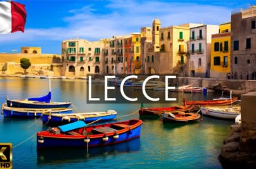 FLYING OVER LECCE, ITALY (4K UHD) - Wonderful Natural Landscape With Calming Music For New Fresh Day