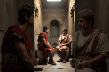 Interesting toilet culture of ancient Roman period #rome #italy #aiart