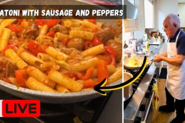 Rigatoni with Sausage and Peppers by Pasquale Sciarappa