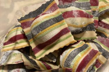 Ravioli with Spinach, Ricotta, Sea Salt, Black Peppercorn