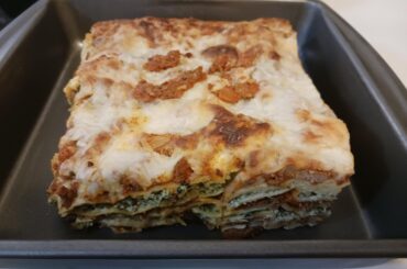 Leftover Christmas lasgna for dinner
