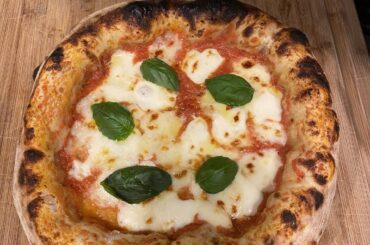 First bake in a real pizza oven