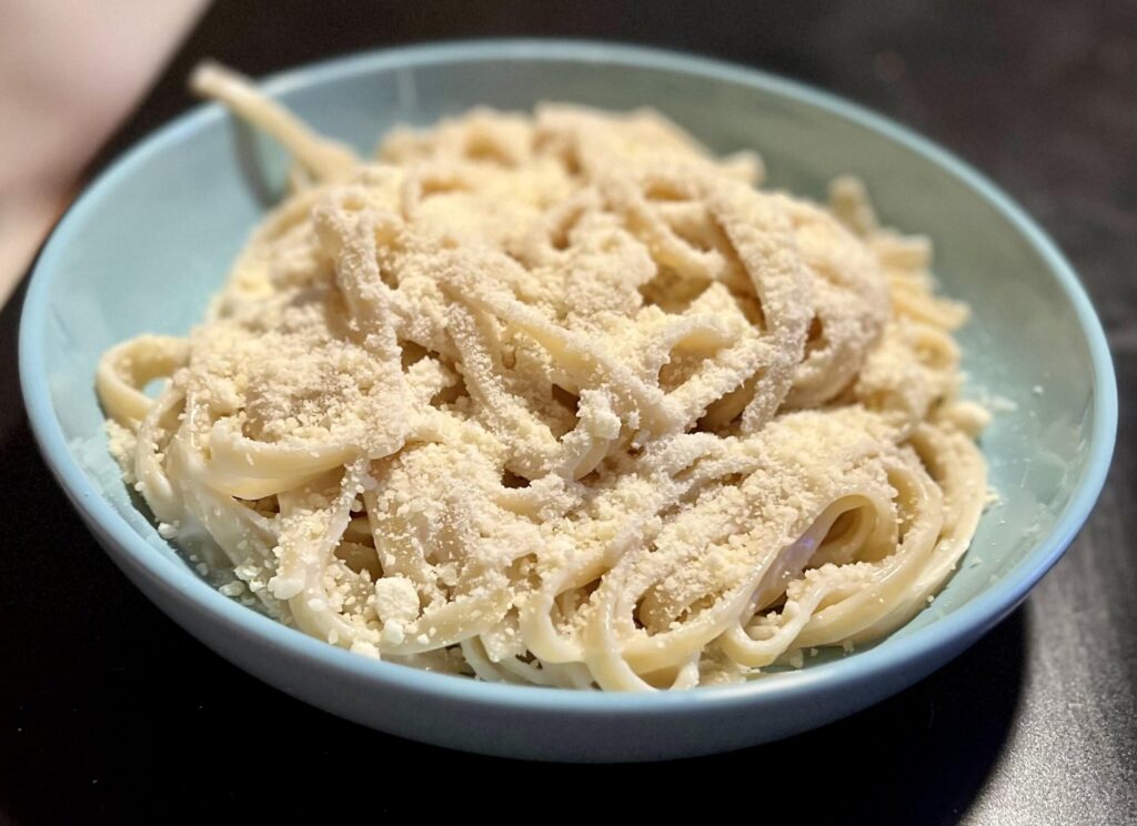 The kids are a sleep time for momma to enjoy some homemade pasta ❤️