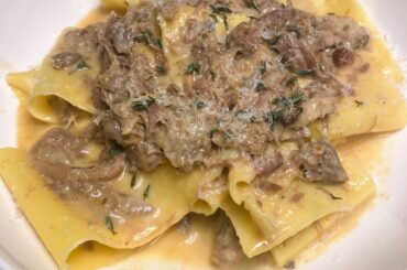 Braised lamb parpadelle