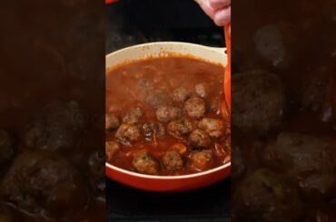 How To Make Spaghetti and Meatballs Recipe. #shorts #food #cooking