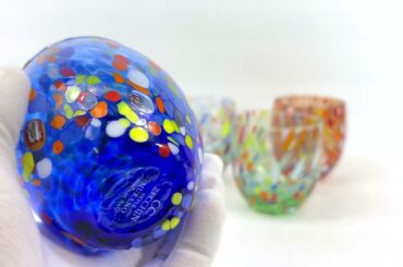 My Italian Decor - Hand Blown Murano Glass "Guiliana" Stemless Wine Glasses - Made In Italy