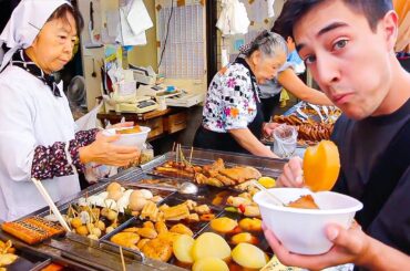 31 Japanese STREET FOODS Across Japan!! TOKYO Oden, OSAKA Sushi, KYOTO Mochi + FUKUOKA Ramen