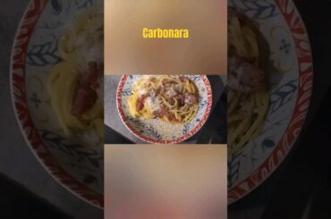 pasta carbonara recipe #food #italianfood #italy #italie