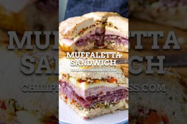 The ULTIMATE Muffaletta Sandwich