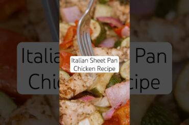 Mediterranean Diet Recipe: Italian Sheet Pan Chicken! #shorts #mediterraneandiet