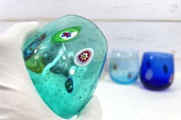 My Italian Decor - Murano Glass 'Serena' Stemless Wine Glasses, Made In Italy