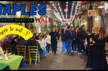 Naples, Italy Late Night Walking Tour - 4K 60fps - with Captions