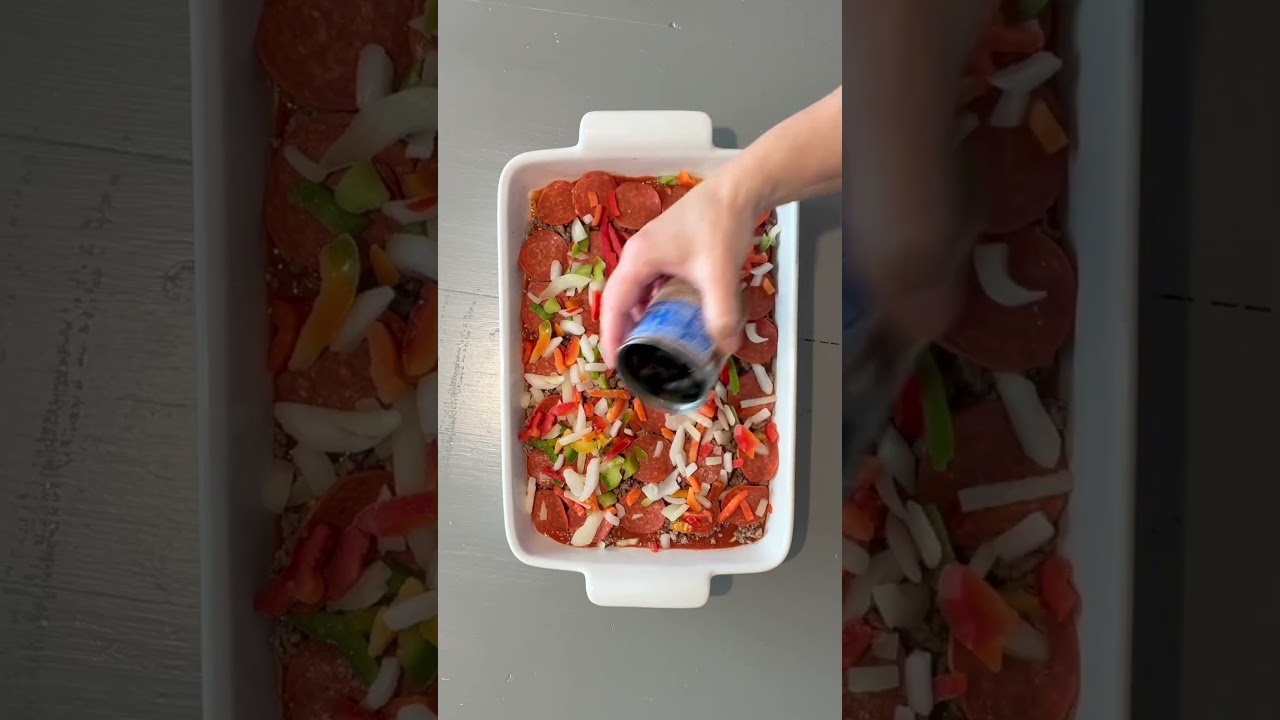 Easy Pizza Casserole | 1 minute recipe video for an easy family meal | YouTube Shorts | #cooktok Easy Pizza Casserole | 1 minute recipe video for an easy family meal | YouTube Shorts | #cooktok